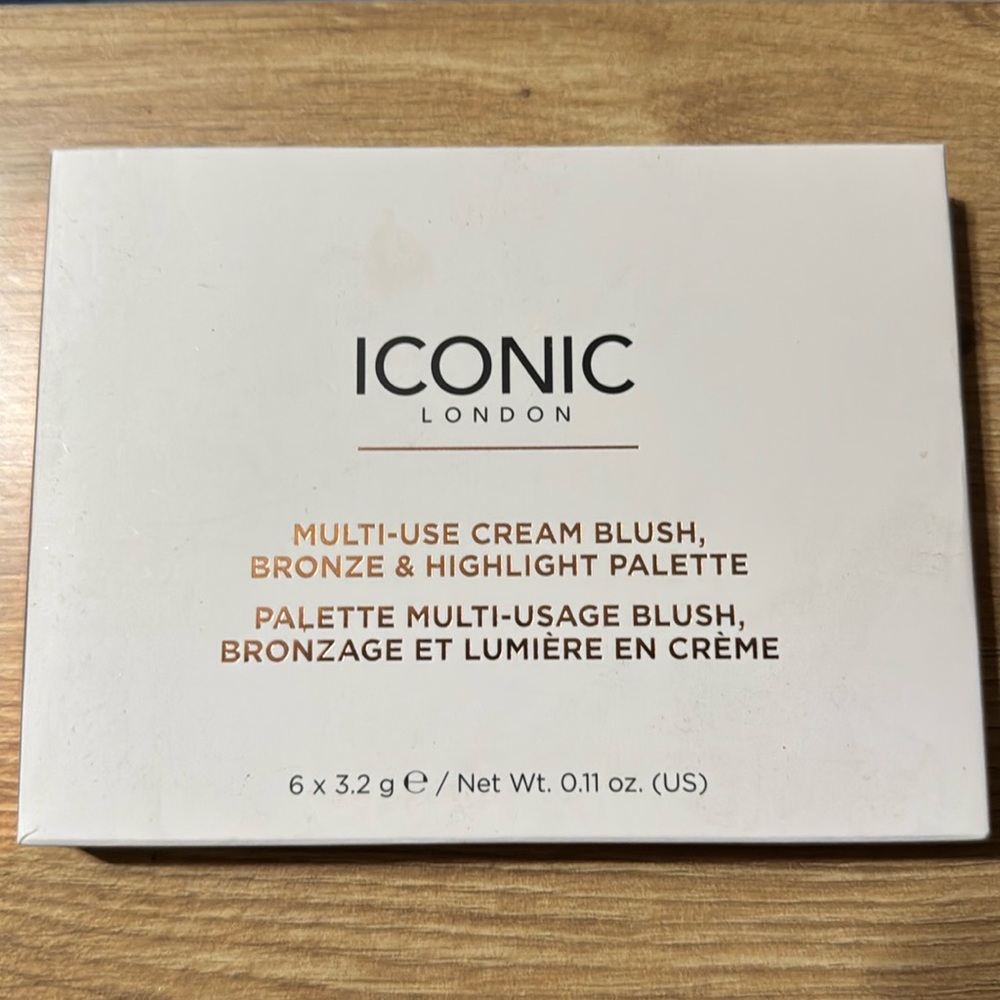 Iconic London Multi-Use Cream Blush, Bronze & Highlight Palette